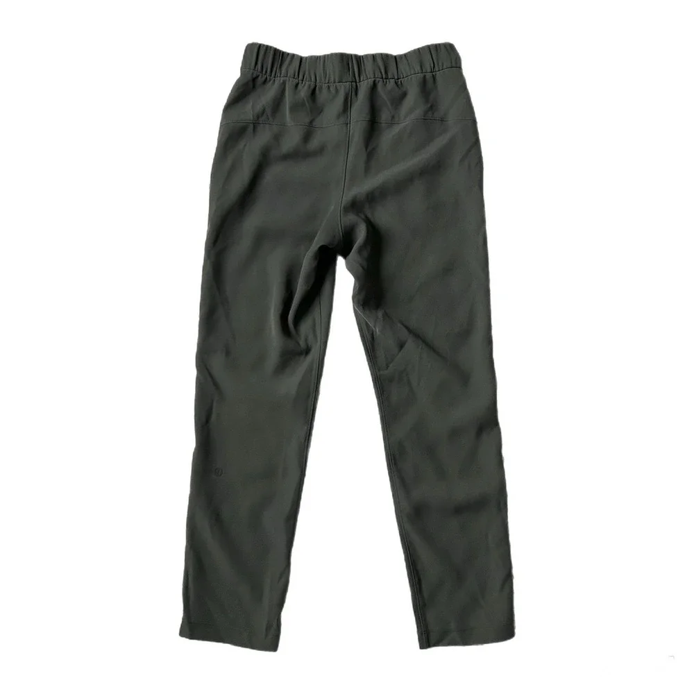 Lululemon On the Fly Pant Woven Dark Olive Green W5BM4S Size 4